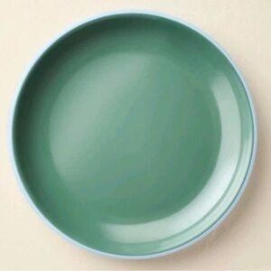 3!!!! HEARTH & HAND NWT color block trim melamine salad plates -green/blue